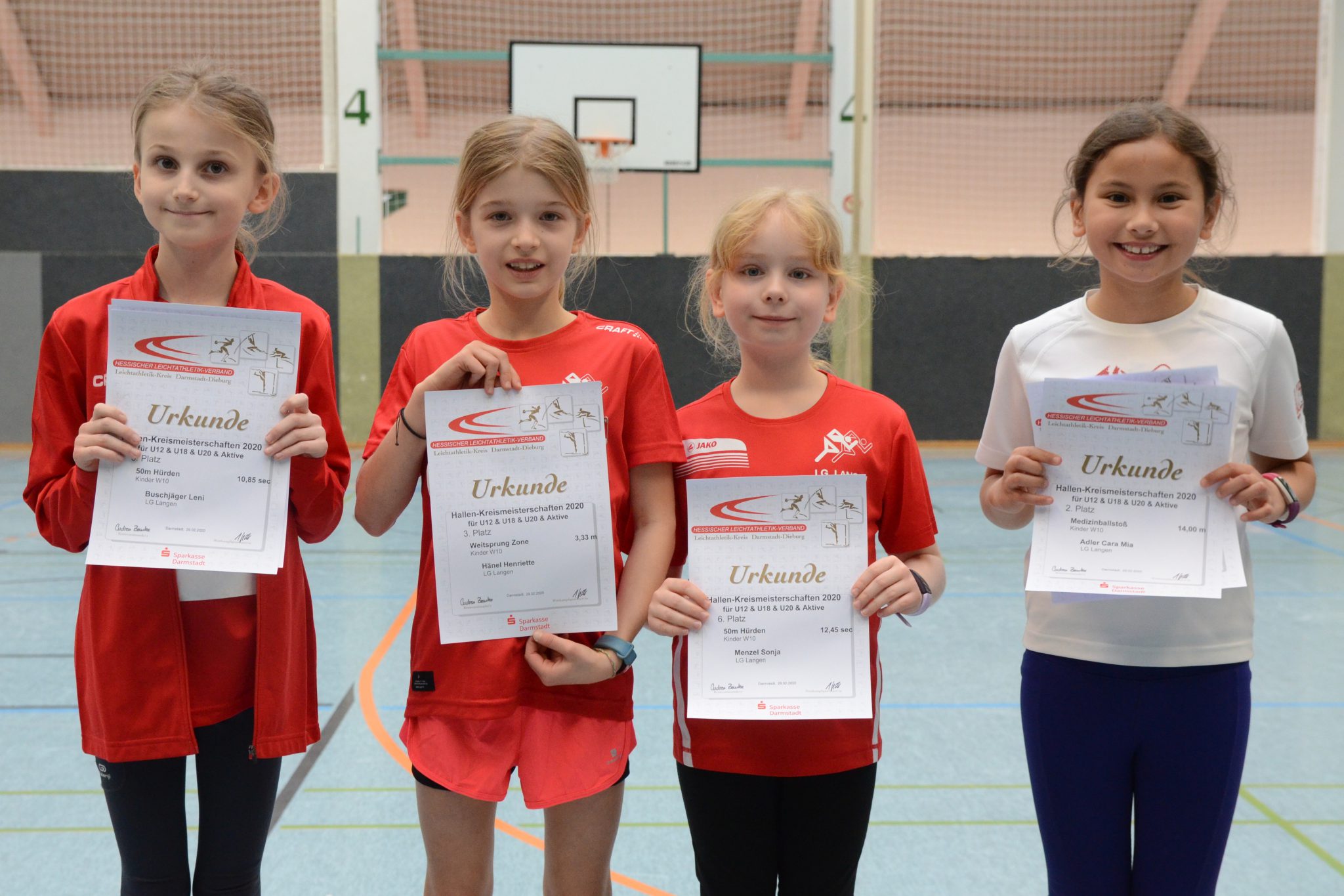 Gelungene Wettkampfpremiere der U12Mädchen LG Langen